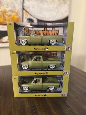 M2 Machines Cheyenne Super 10 “GreenBeans” (LOT OF 3)